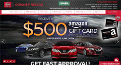 Desktop Screenshot of downeynissan.com